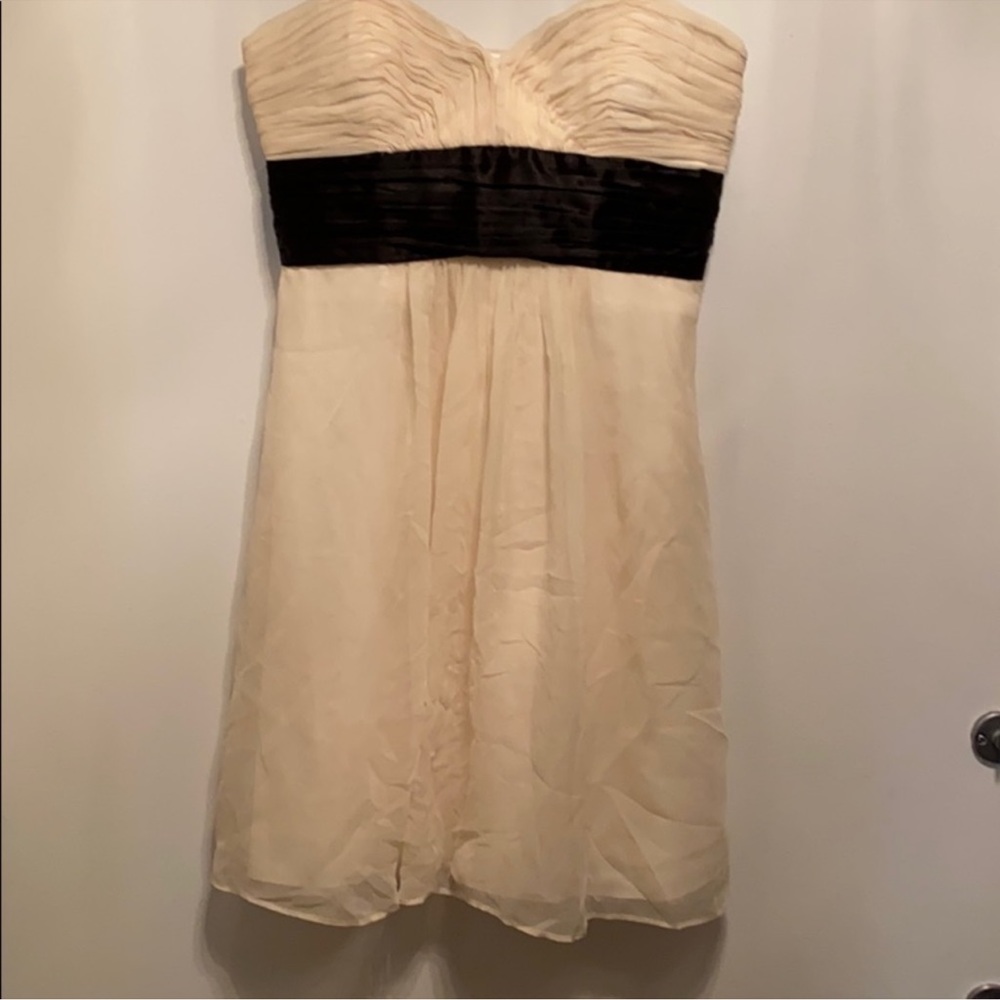 Laundry by Shelli Segal Ivory strapless dress size 4